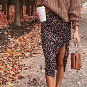 Animal Print Skirt